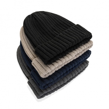 Logotrade promotional gift image of: Kennedi AWARE™ Polylana® beanie with large rib